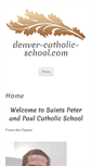 Mobile Screenshot of denver-catholic-school.com